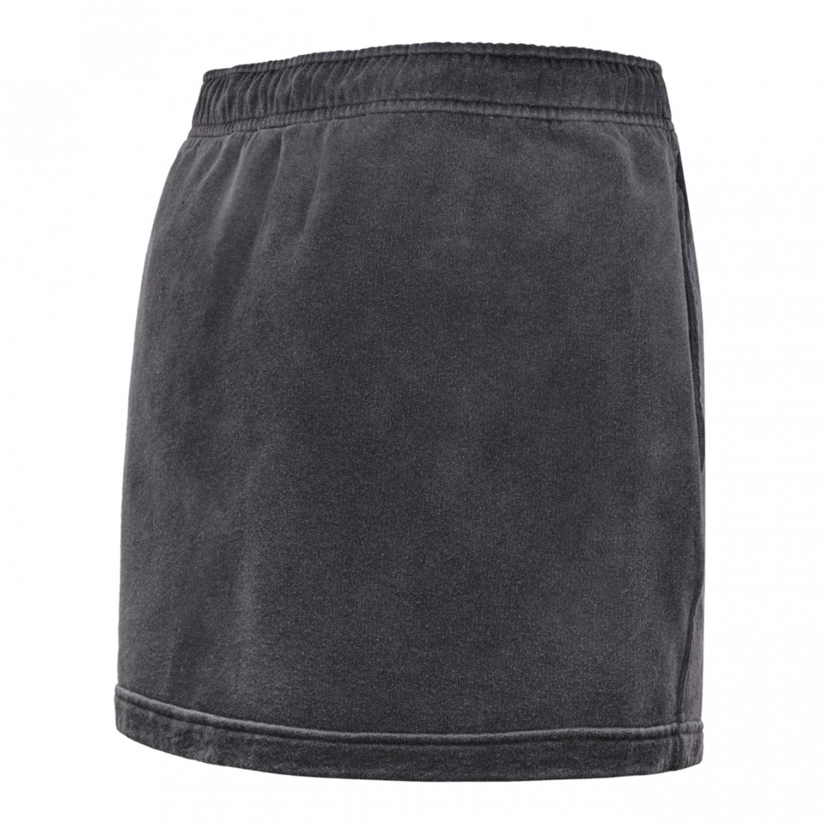 Washed Caviar Cotton Mini Skirt