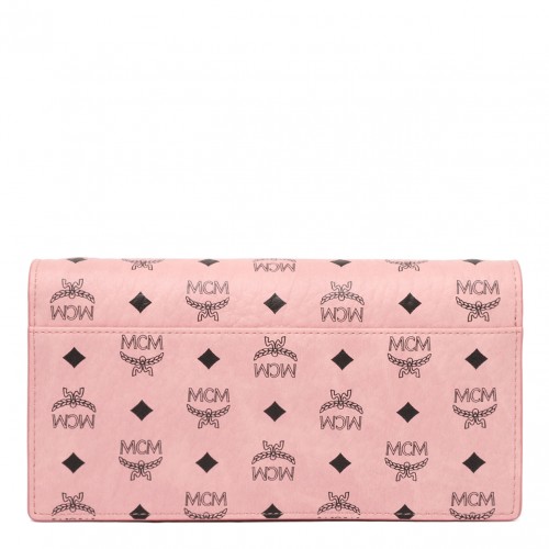 Light Pink Monogram Print Shoulder Bag 2