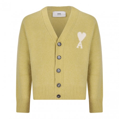 Yellow Heart's Friend Cardigan With Logo