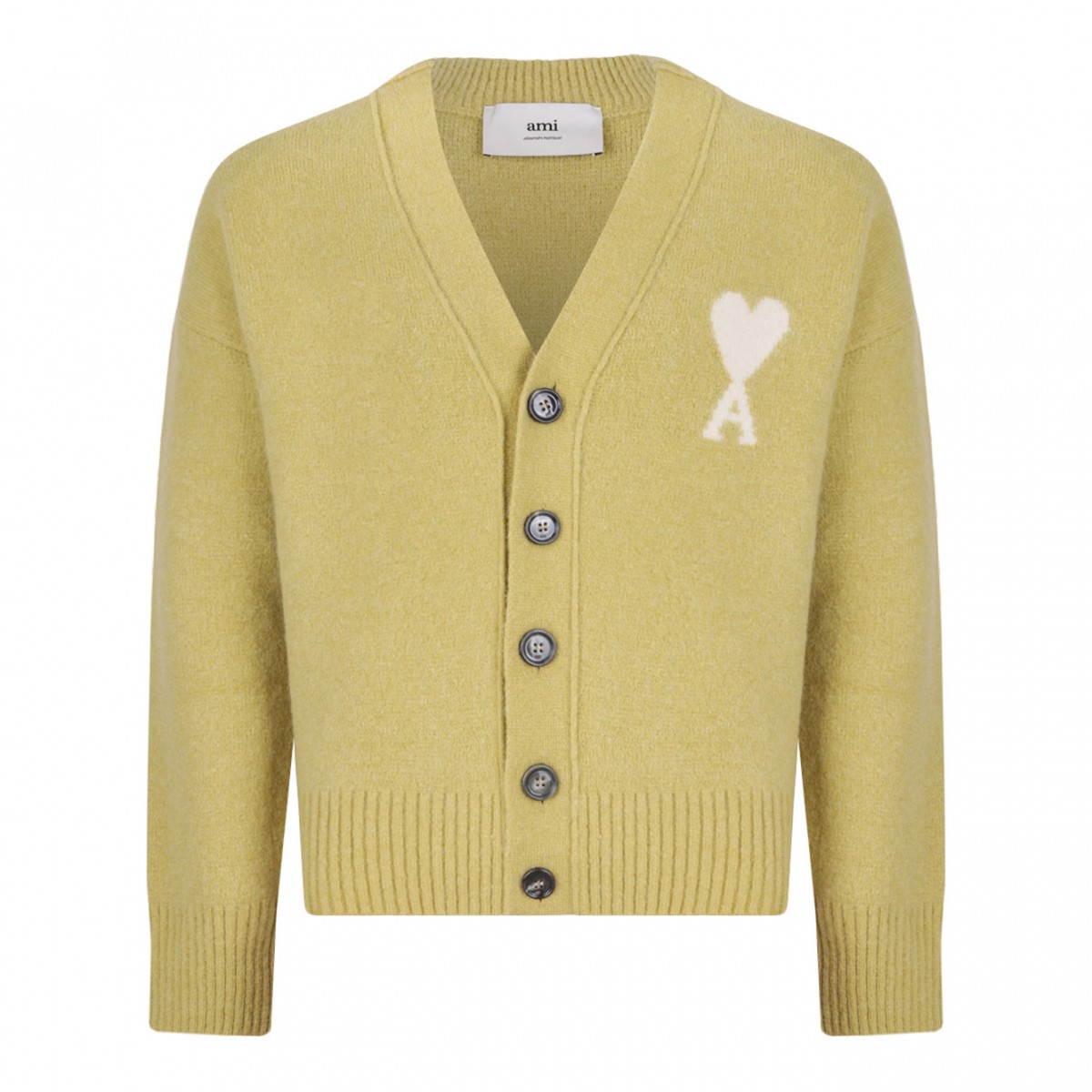 Yellow Heart's Friend Cardigan With Logo