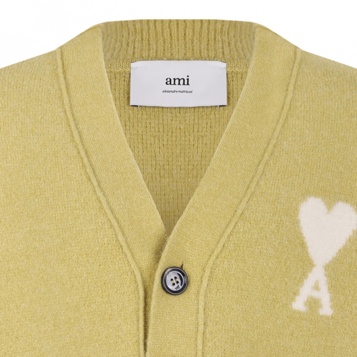Yellow Heart's Friend Cardigan With Logo