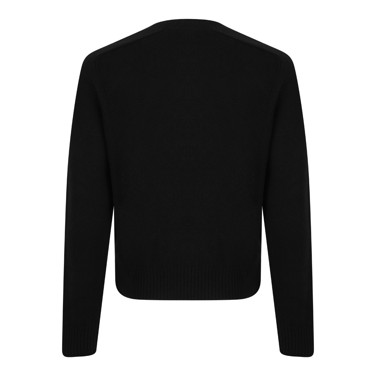 Black Raglan Sleeve Cashmere Sweater