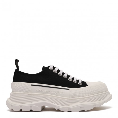 Black and White Tread Slick Shoes