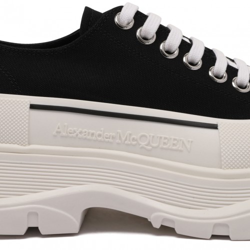 Black and White Tread Slick Shoes