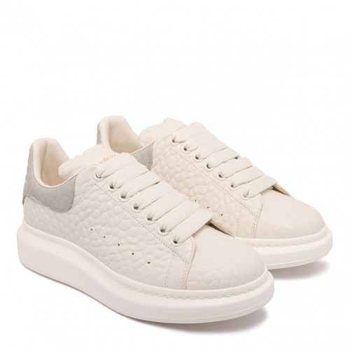 White and Silver Grey Oversized Sneakers