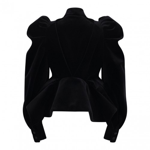 Black Velvet Panel Jacket 2