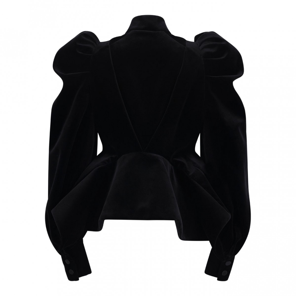 Black Velvet Panel Jacket