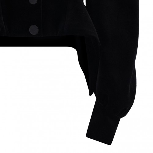 Black Velvet Panel Jacket