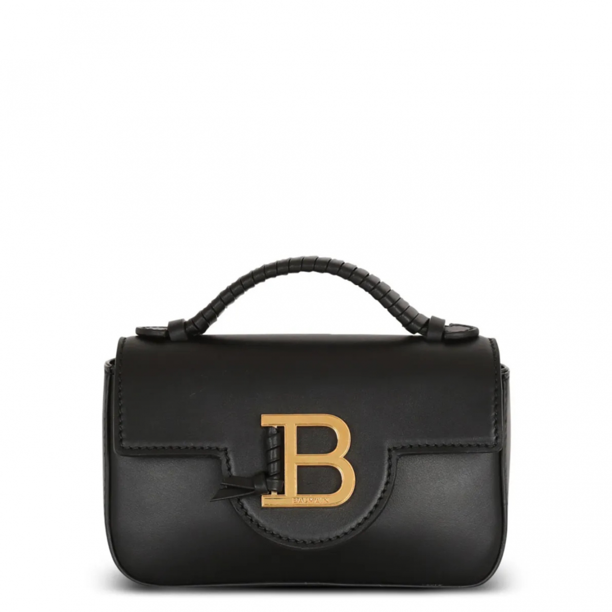 Black Mini Bbuzz Bag With Logo Plaque