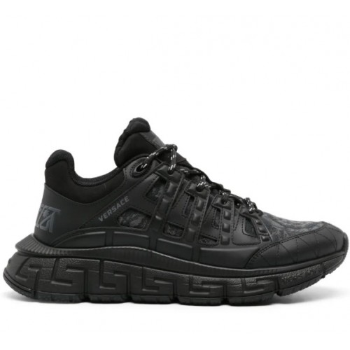 Black Trigreca Barocco Jacquard Sneakers