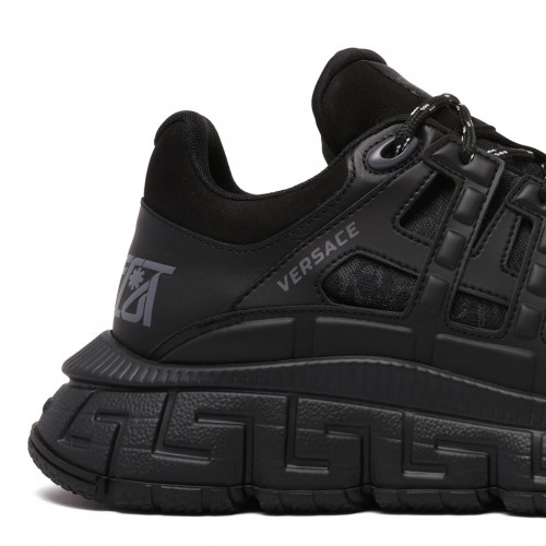 Black Trigreca Barocco Jacquard Sneakers