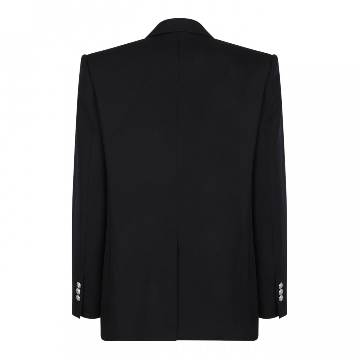 Black Grain De Poudre Blazer