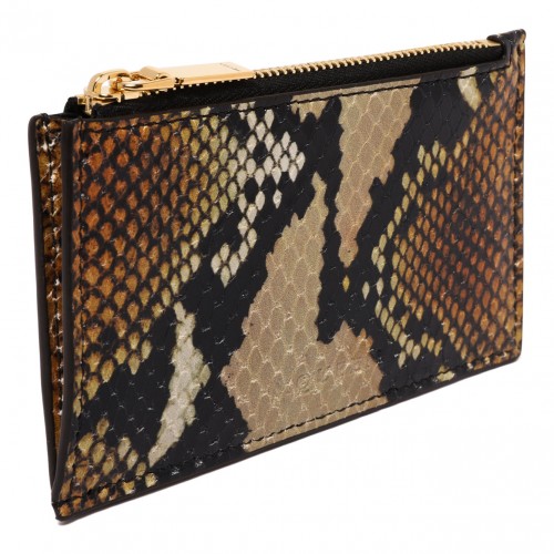Snake Print Card Holder