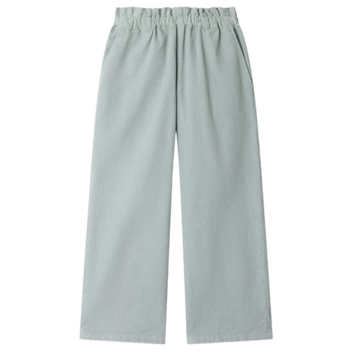 Light Green Trousers With Elasticated Waist