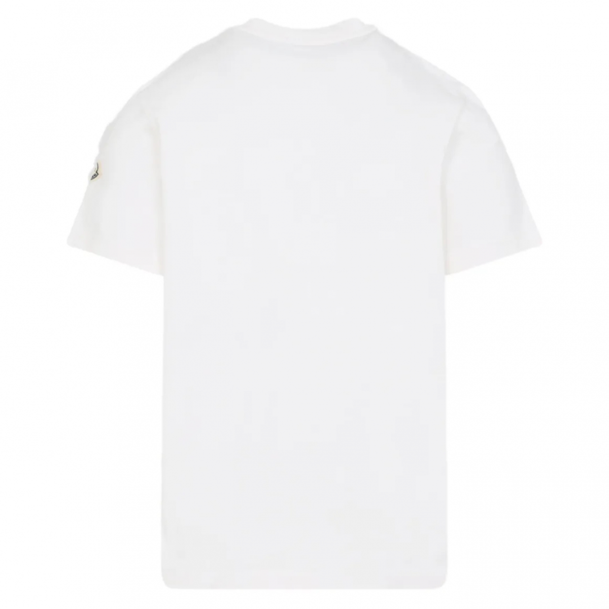 White Cotton T-Shirt With Application