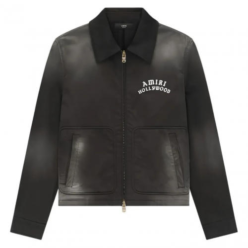 Black Zip-Up Jacket With Logo