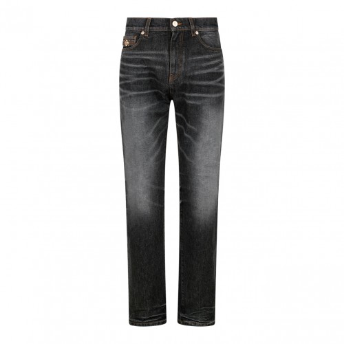 Medium Black Medusa Biggie Jeans