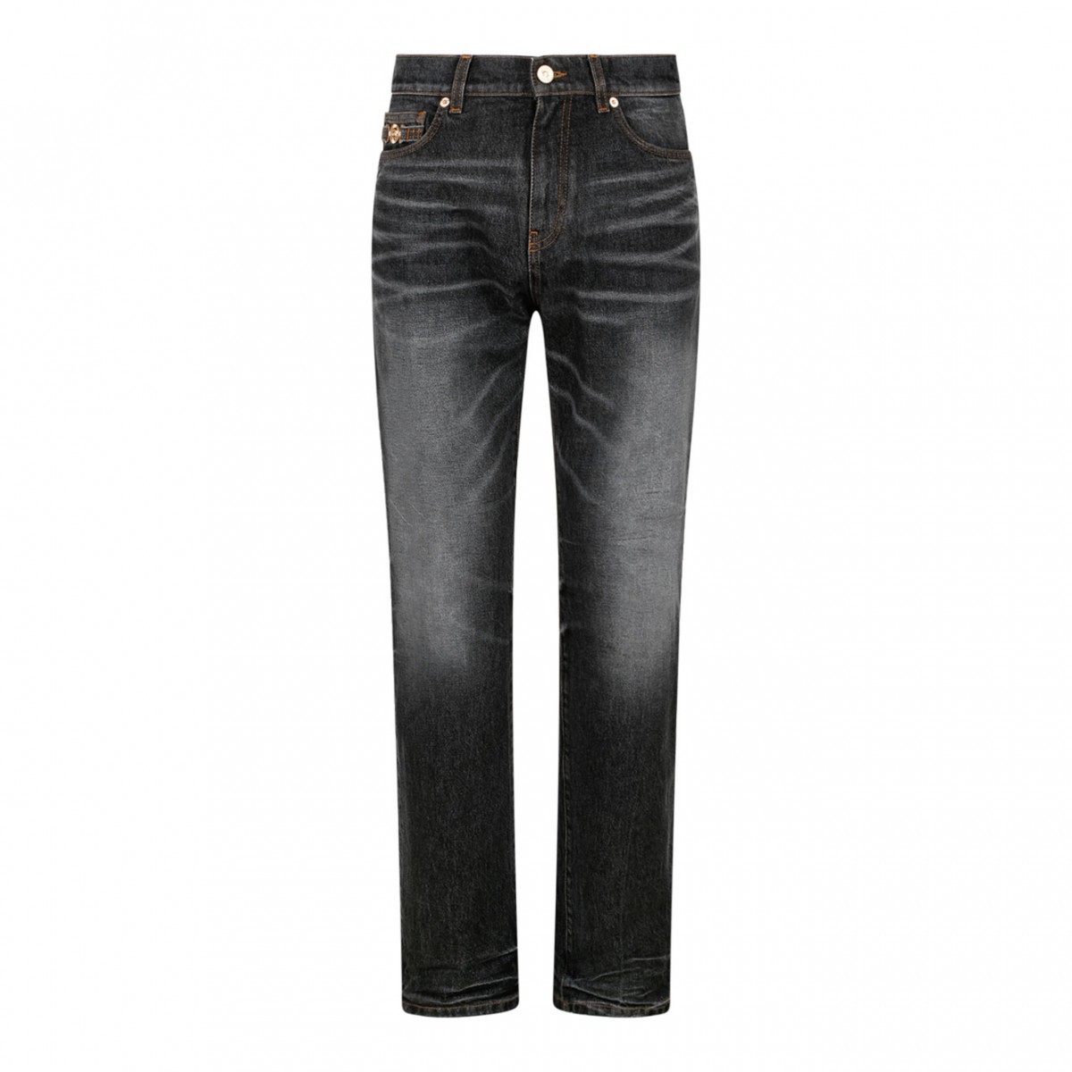 Medium Black Medusa Biggie Jeans