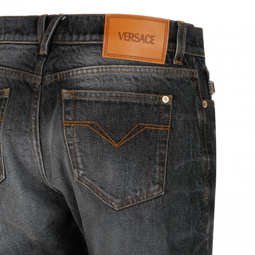 Medium Black Medusa Biggie Jeans