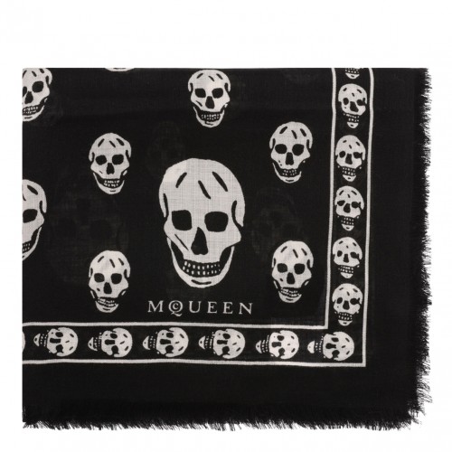 Black and White Classic Skull Scarf