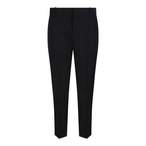 Blak Straight Tailored Trousers