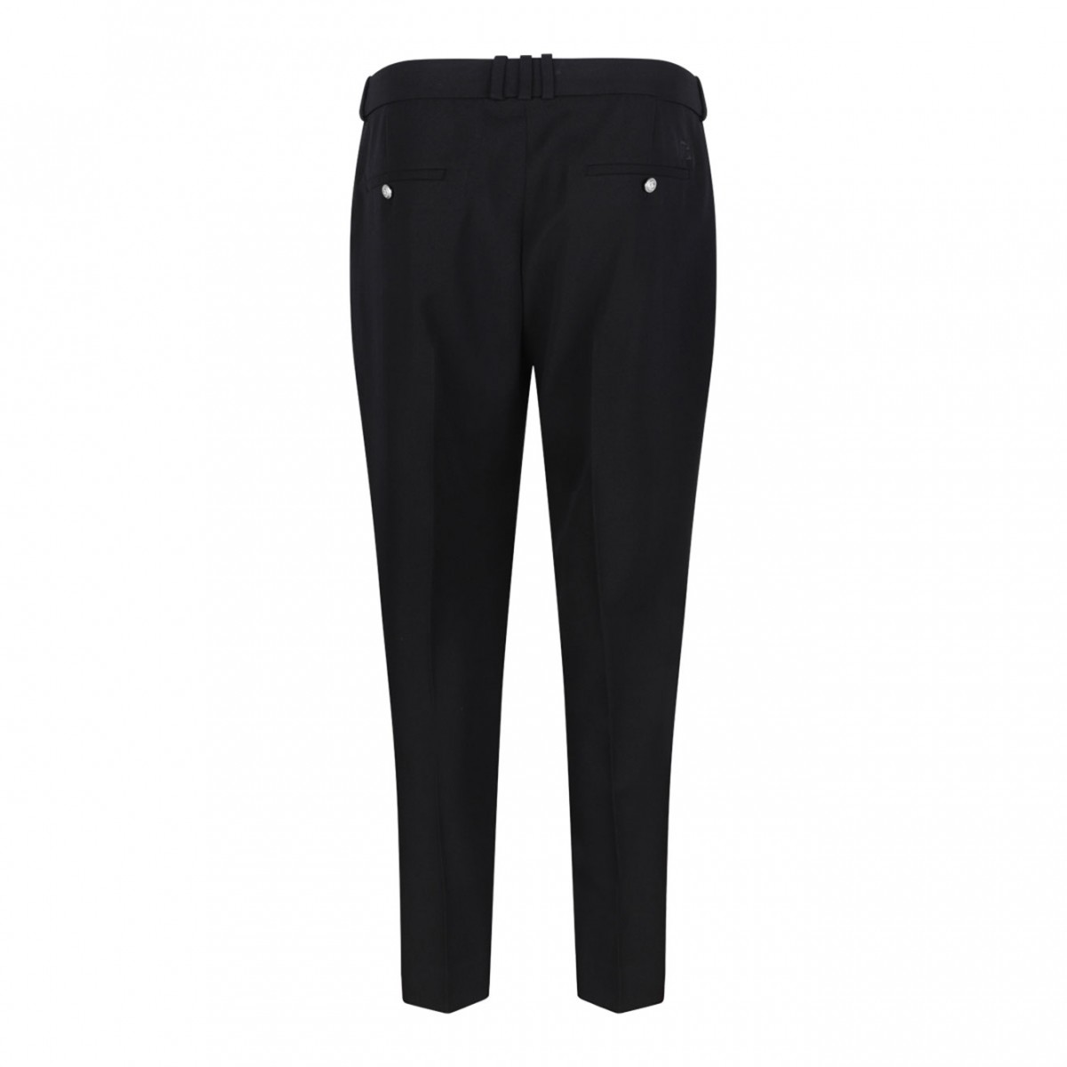 Blak Straight Tailored Trousers