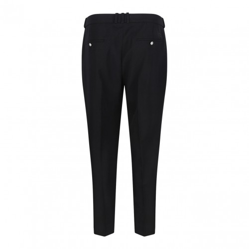 Blak Straight Tailored Trousers