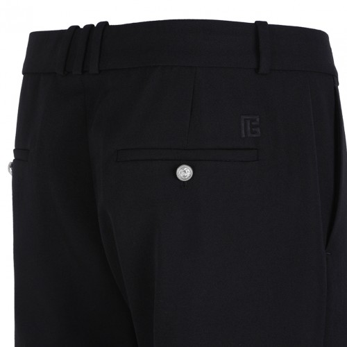 Blak Straight Tailored Trousers