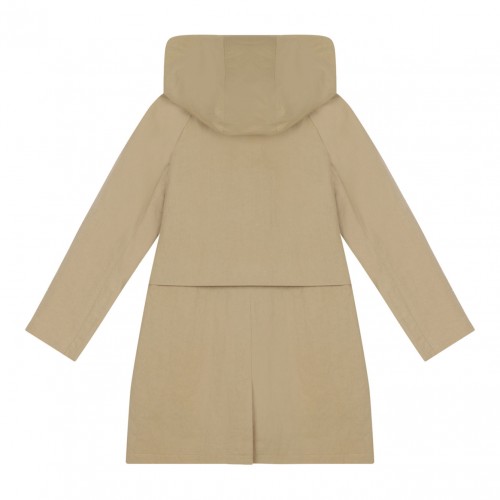 Sand Beige Single Breasted Car Coat 2