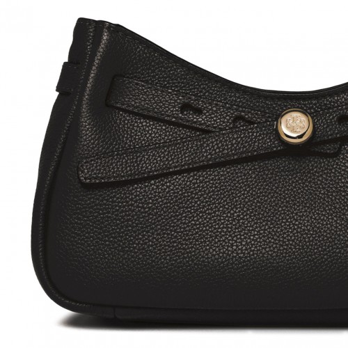 Black Romy Zip Top Crossbody Bag