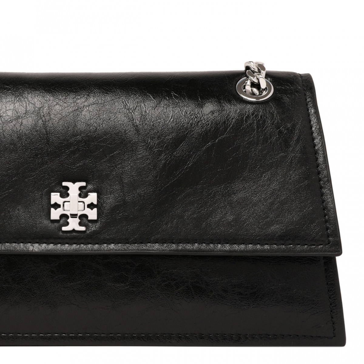 Black Kira Turnlock Shoulder Bag