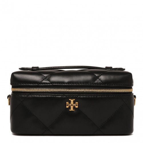 Black Kira East-West Diamond Quilted Jewelry Box