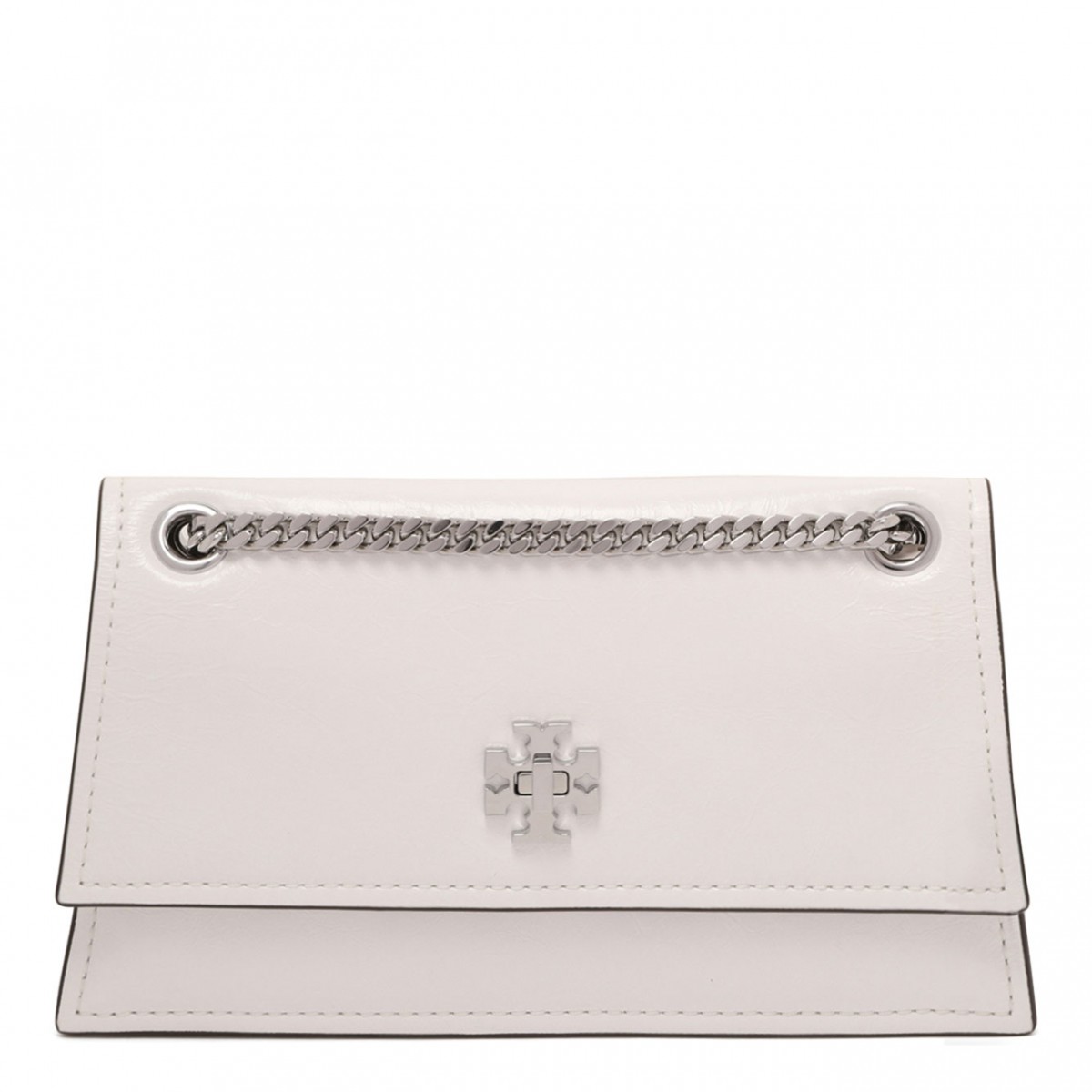 White Kira Turnlock Mini Bag