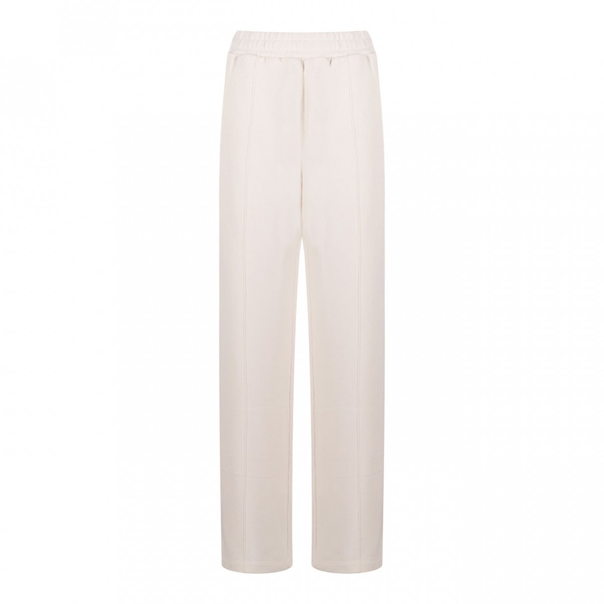 White Cotton Jogging Trousers