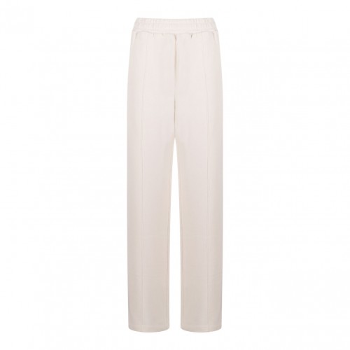 White Cotton Jogging Trousers