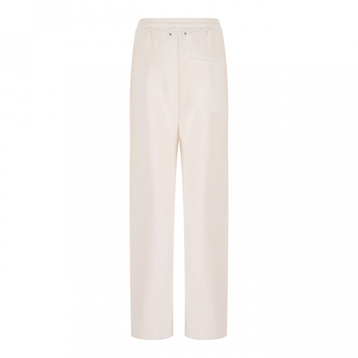 White Cotton Jogging Trousers