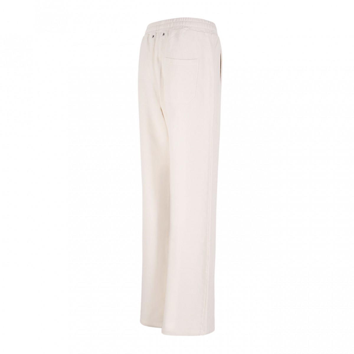 White Cotton Jogging Trousers