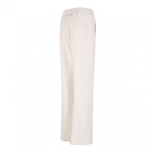 White Cotton Jogging Trousers