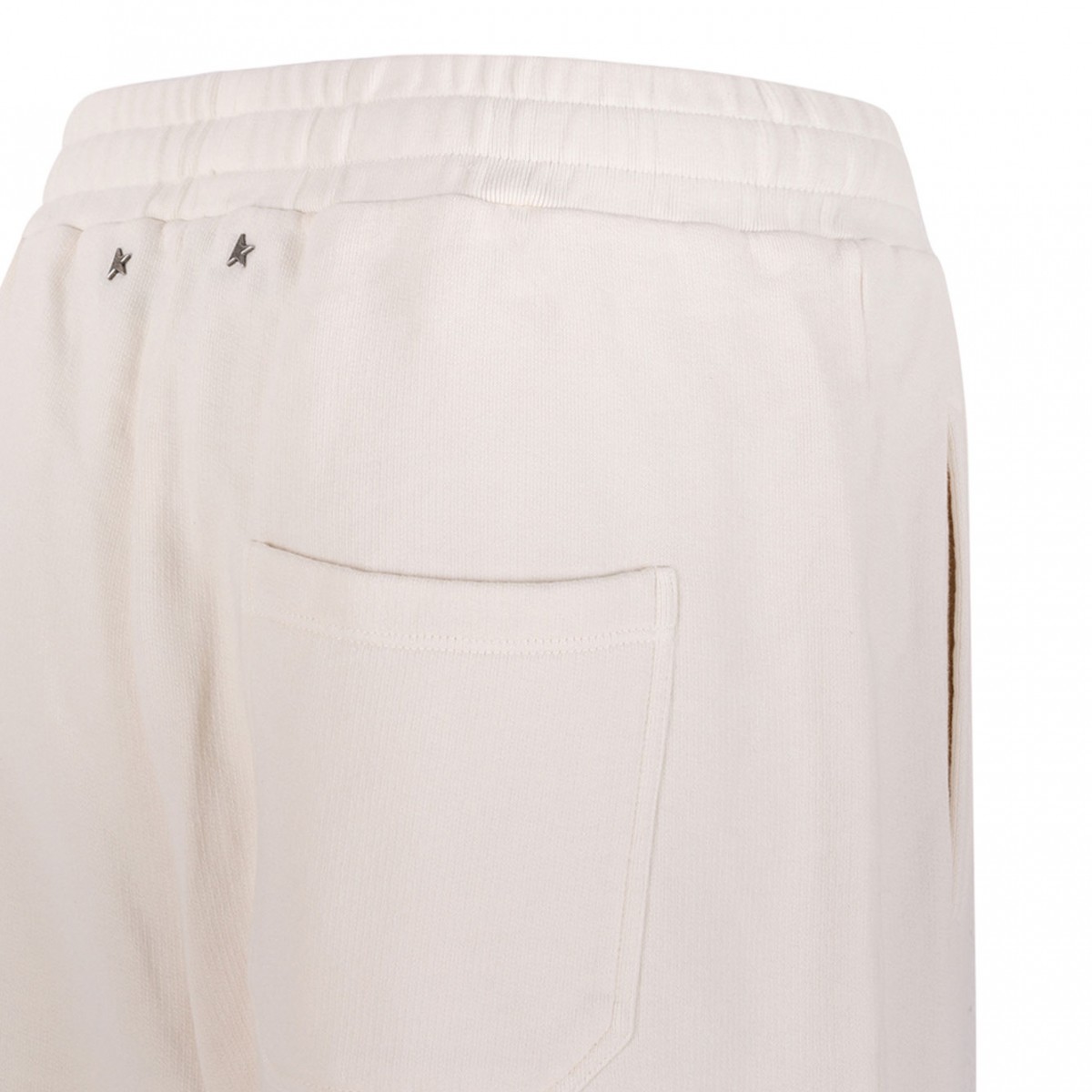 White Cotton Jogging Trousers