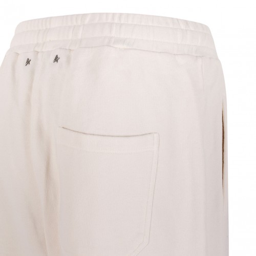 White Cotton Jogging Trousers