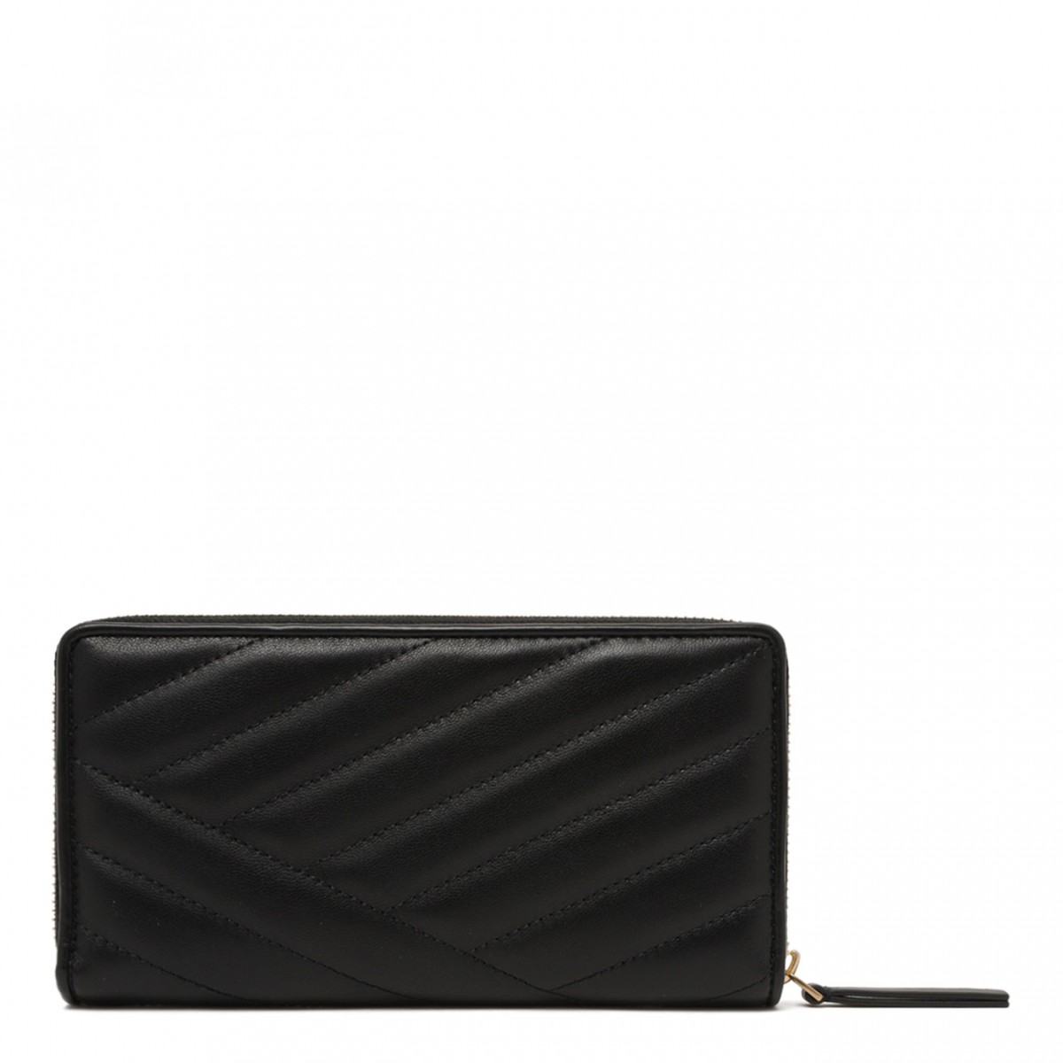 Black Kira Chevron Zip Continental Wallet