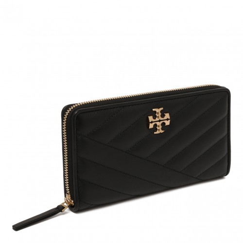 Black Kira Chevron Zip Continental Wallet