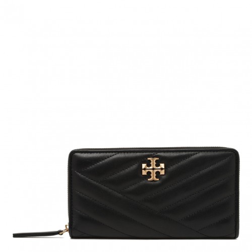 Black Kira Chevron Zip Continental Wallet