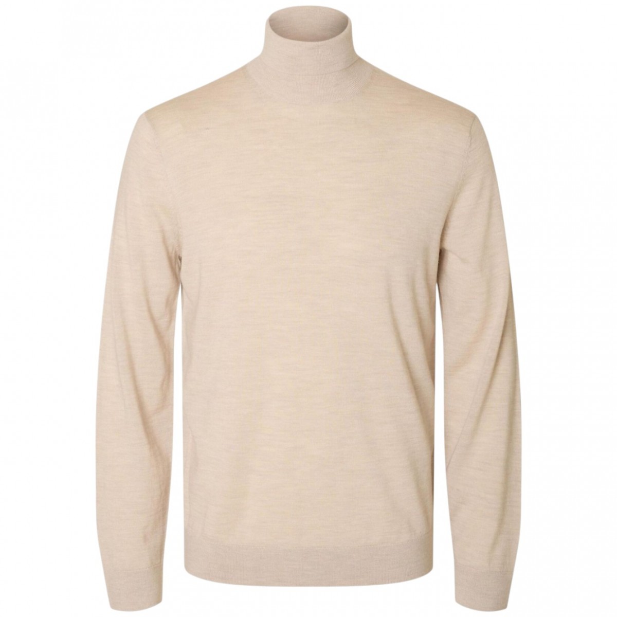 Oatmeal High Neck Jumper