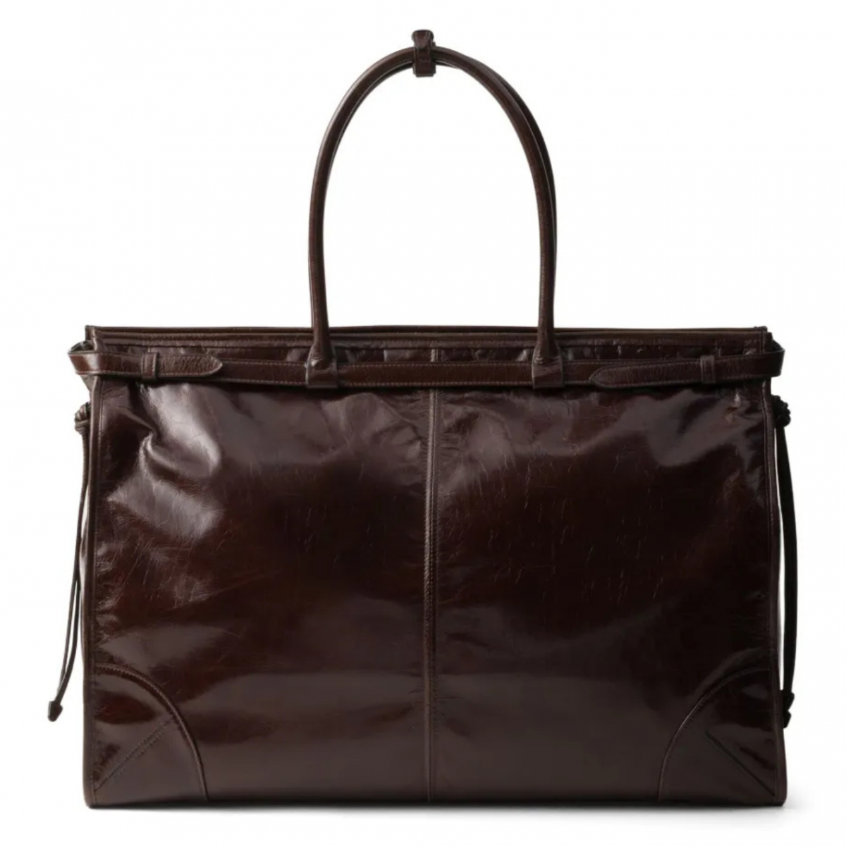 Brown Tote Bag With Logo