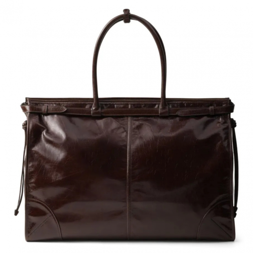 Brown Tote Bag With Logo