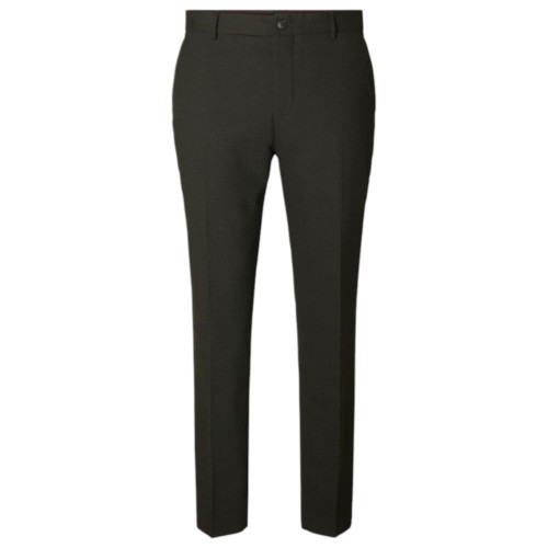 Dark Green Mid Waist Trousers