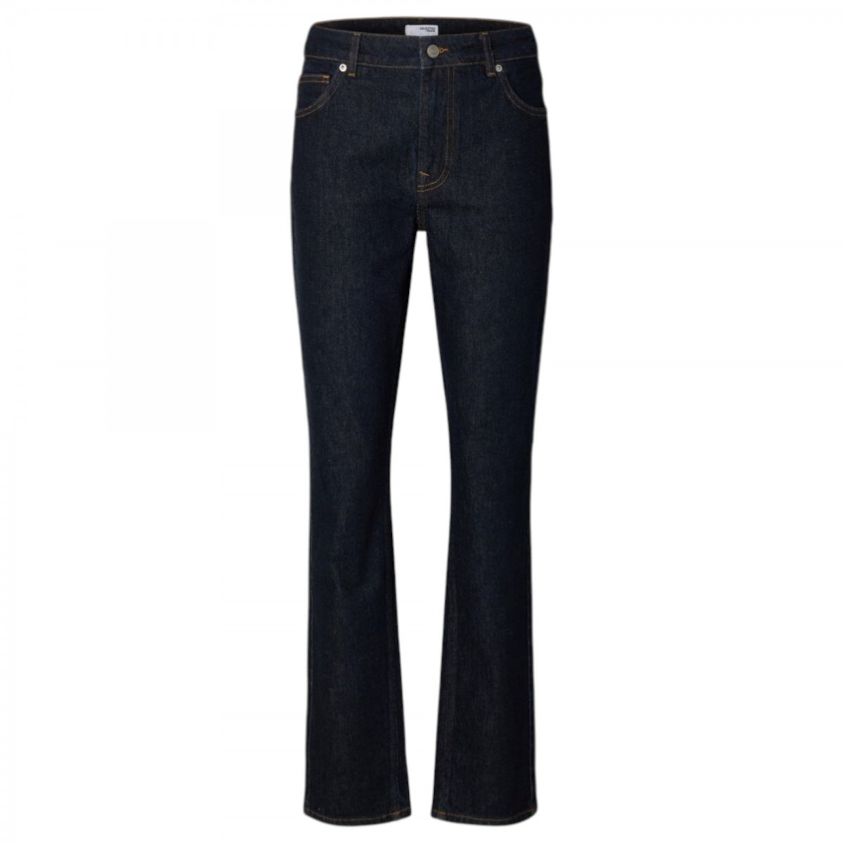 Dark Blue Denim Tapered Jeans