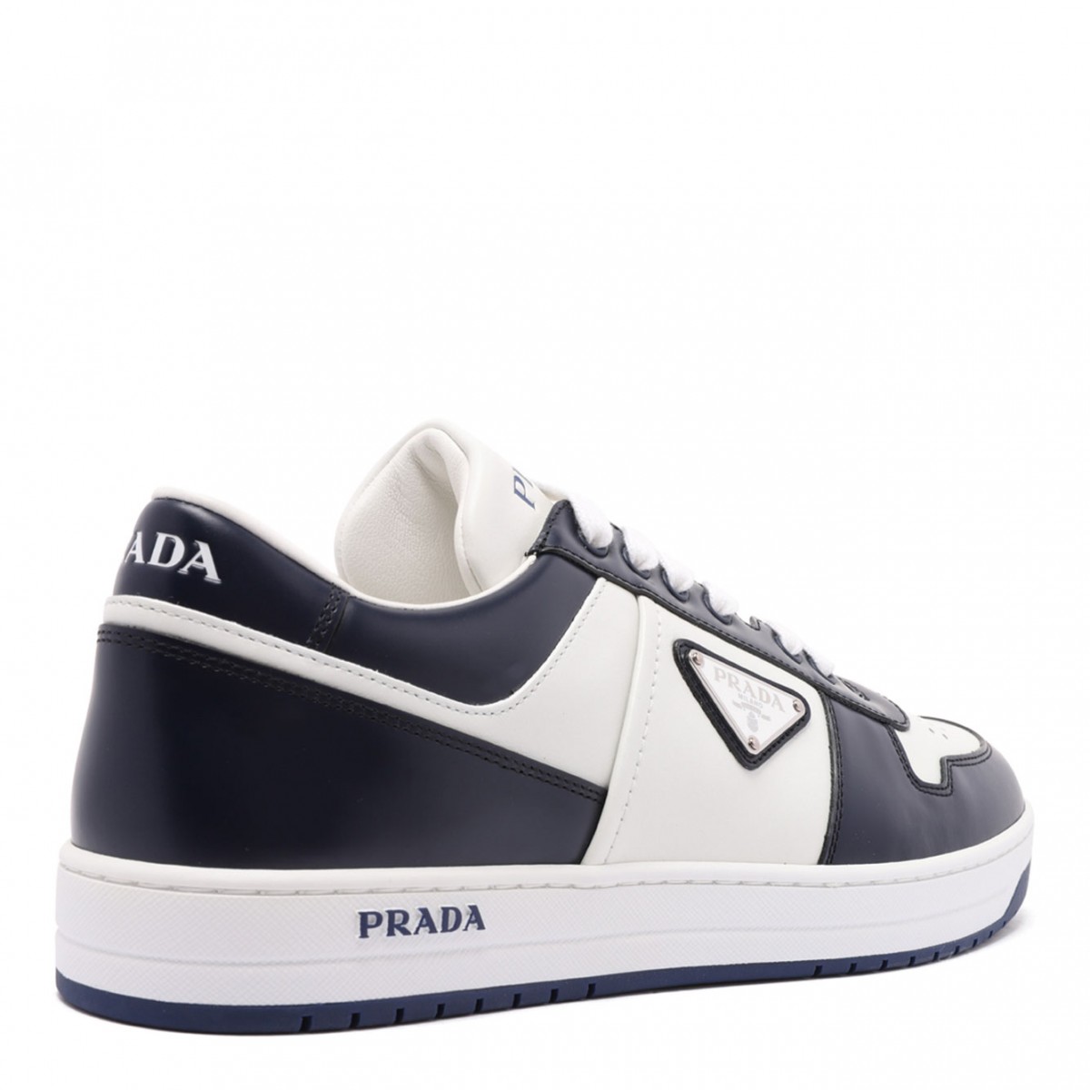 White Downtown Leather Sneakers