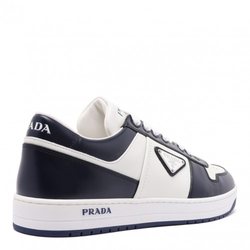 White Downtown Leather Sneakers